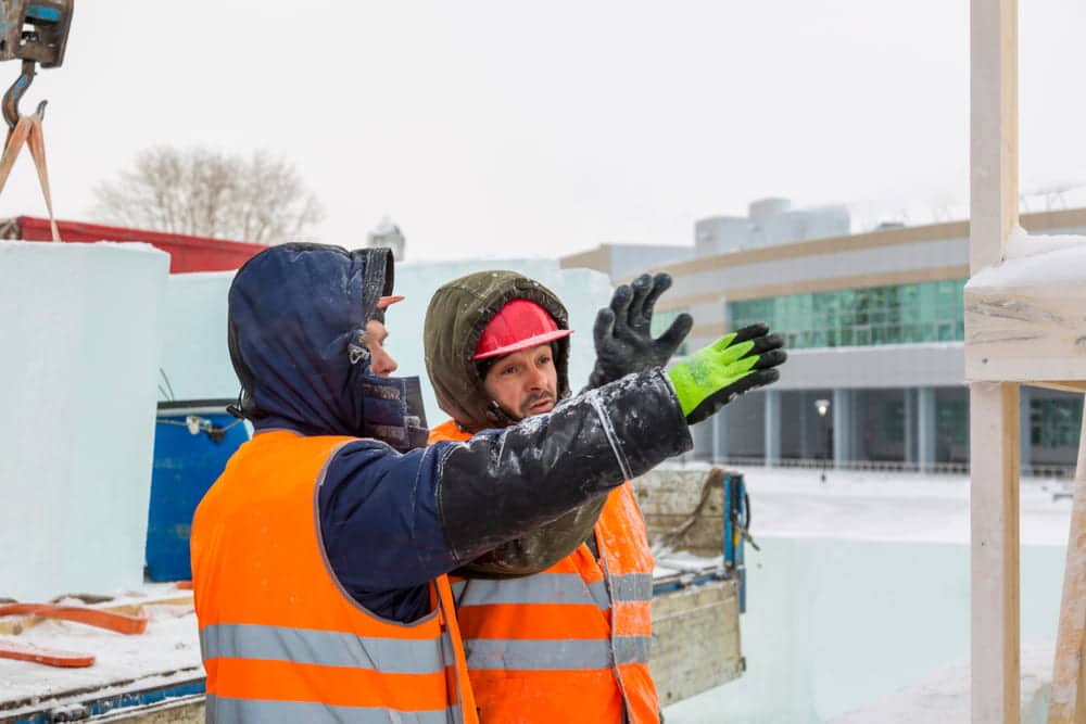 Construction Site Hazard - Winter
